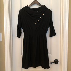 Accent collar dress